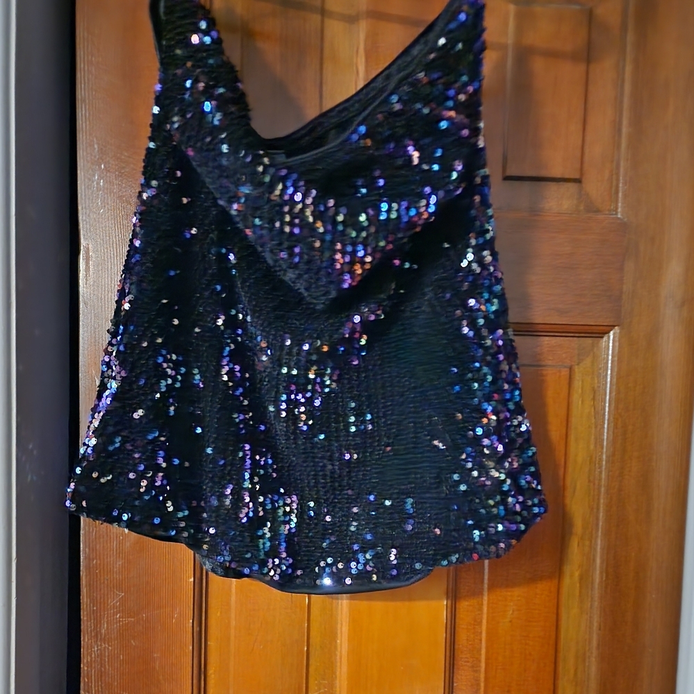 Haute Co. Sequined corset top, size 3x